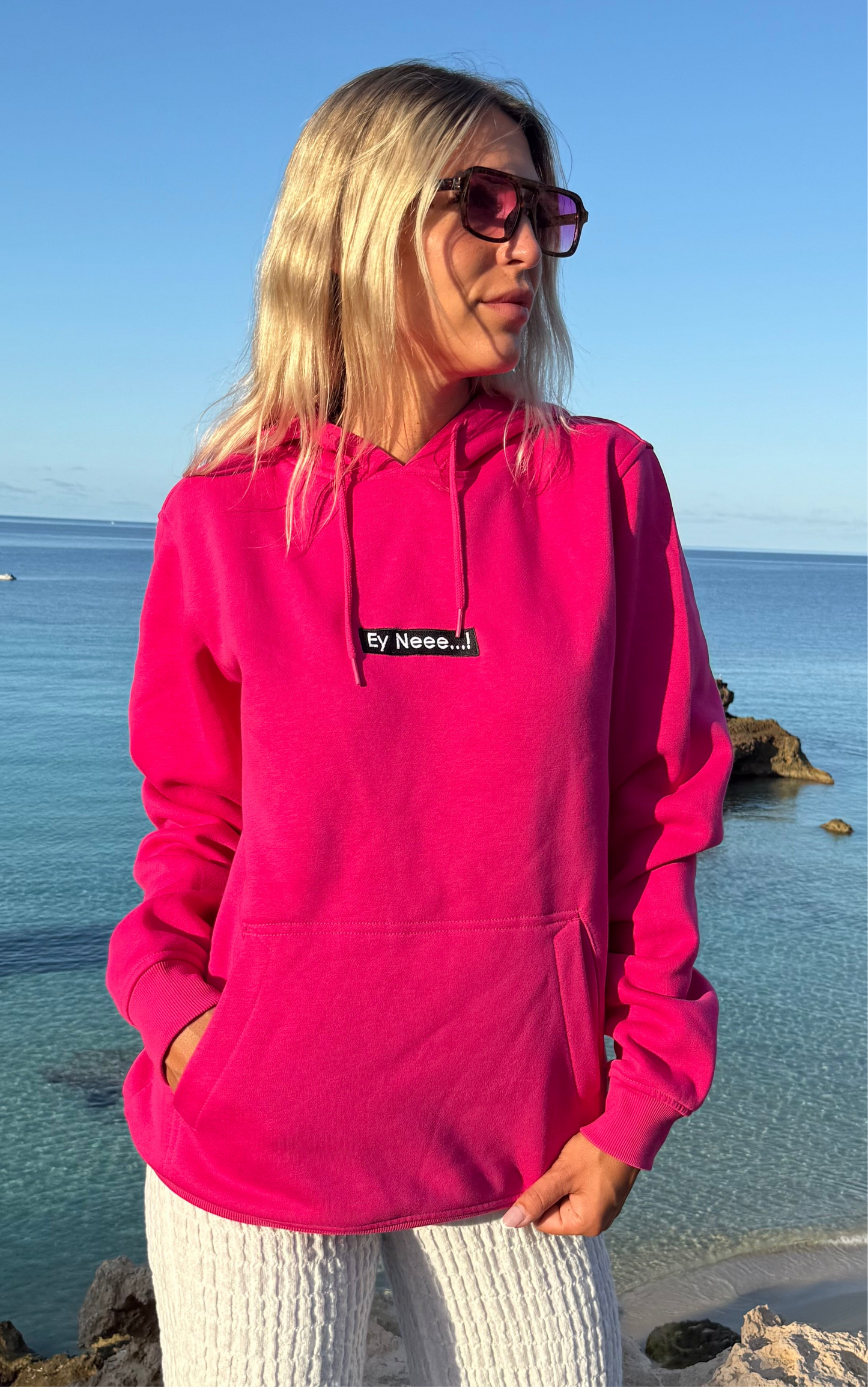 Hoodie „Ey neee…!“ Hibiskus
