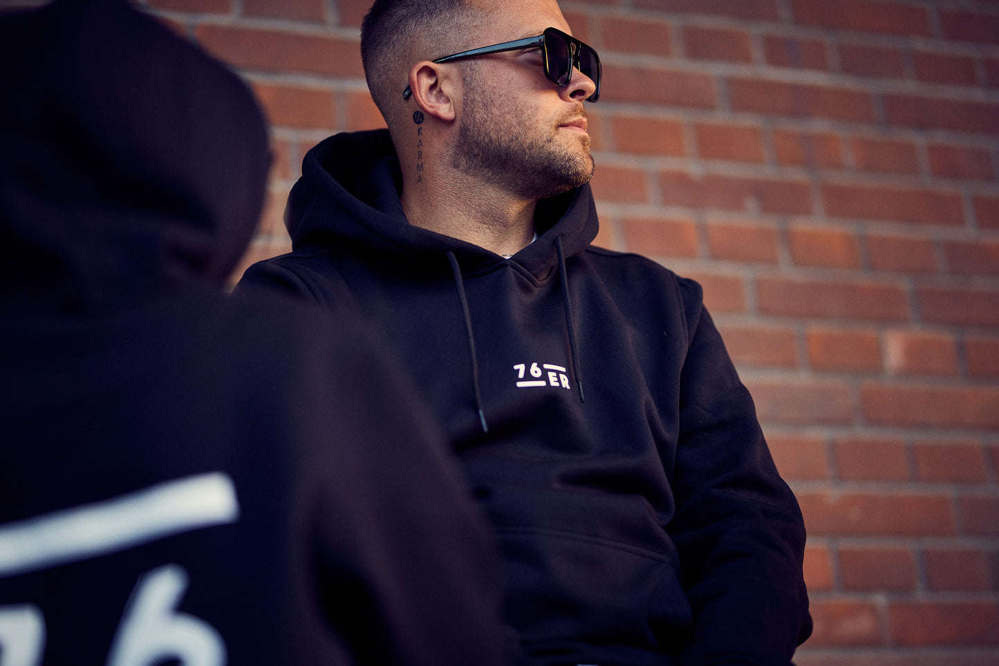 Hoodie Schwarz 76ER