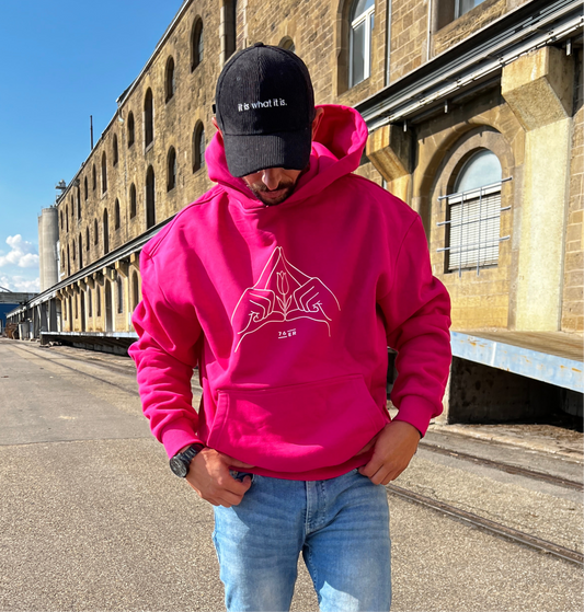 Oversize Hoodie Hibiskus