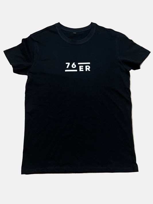 Männer Kurzarm Basic T-Shirt 3D Logo S/W