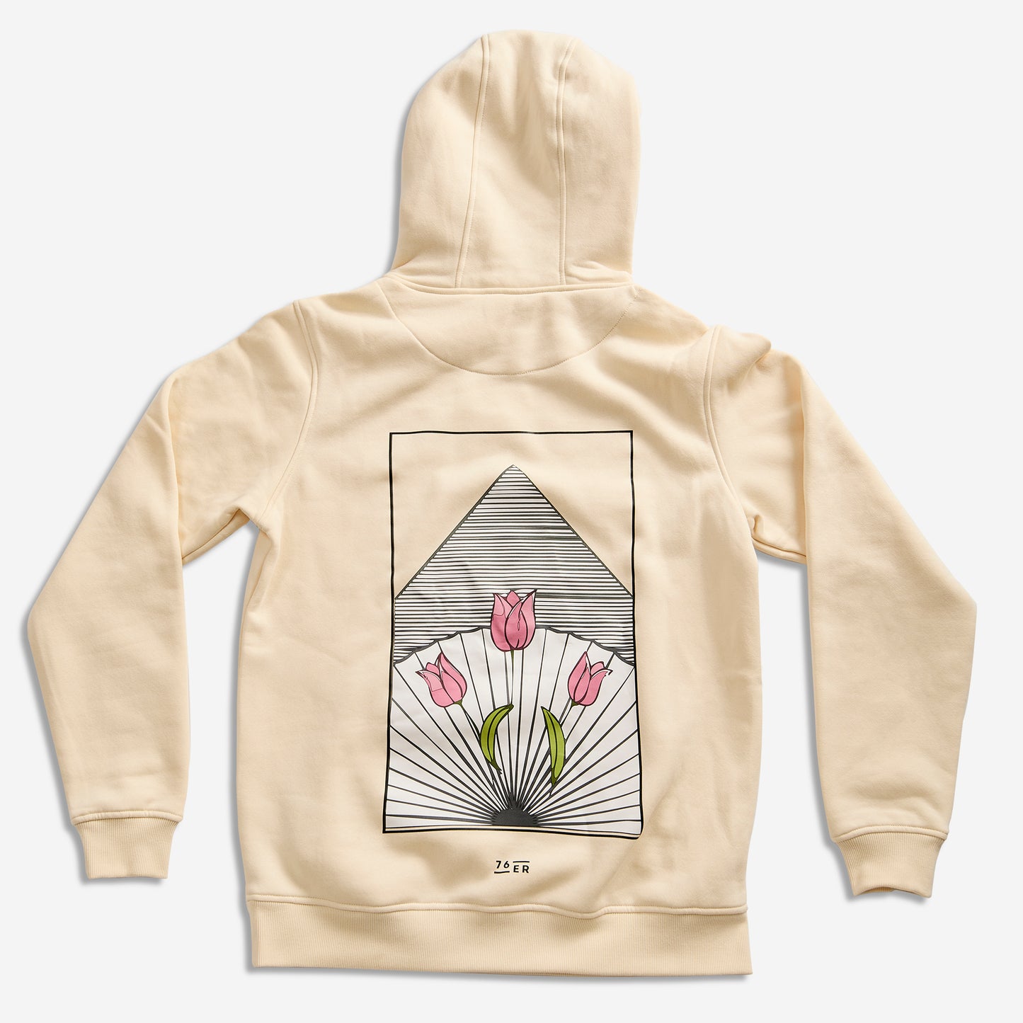 76ER Hoodie Beige Pyramide