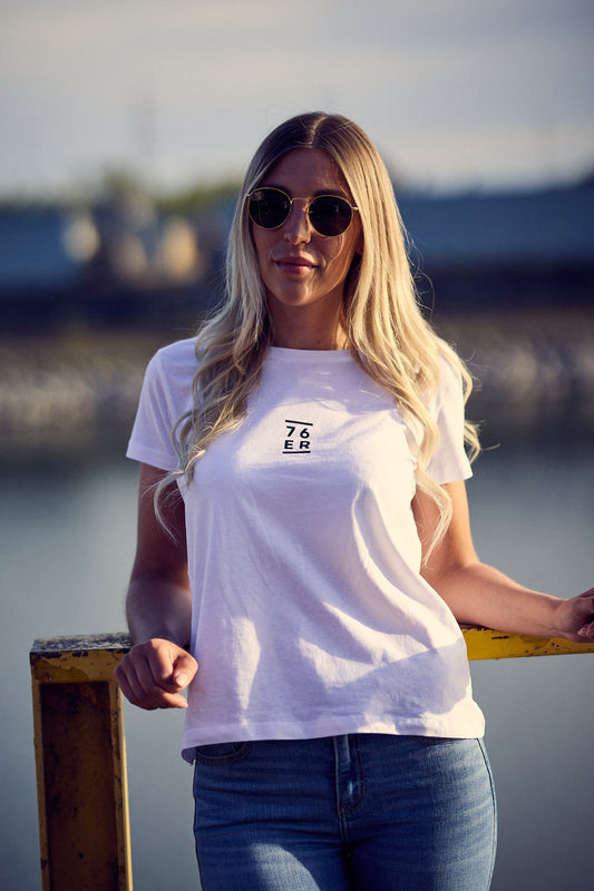 76ER FRAUEN DAILY T-SHIRT WEISS