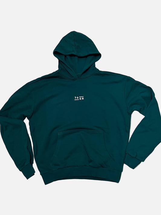 Oversize Retro Green Hoodie 76ER