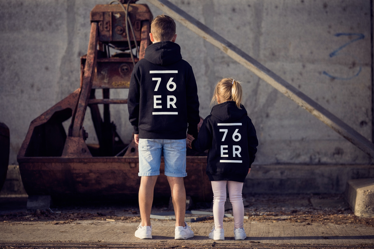 Kid‘s Hoodie 76ER Schwarz