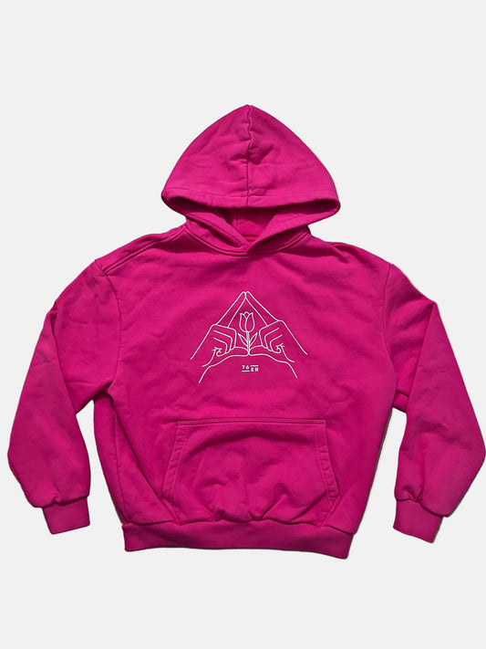 Oversize Hoodie Hibiskus