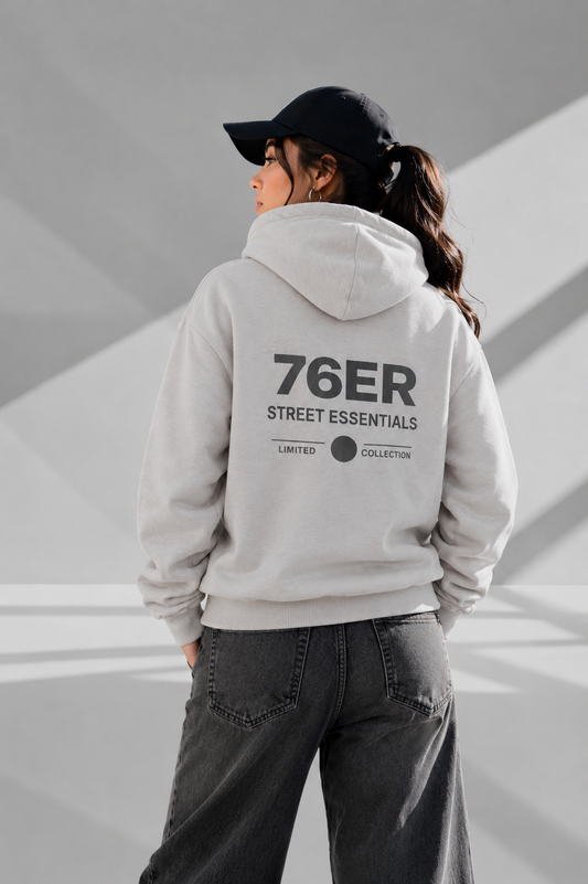 76ER STREET HOODIE GRAU/GRAU