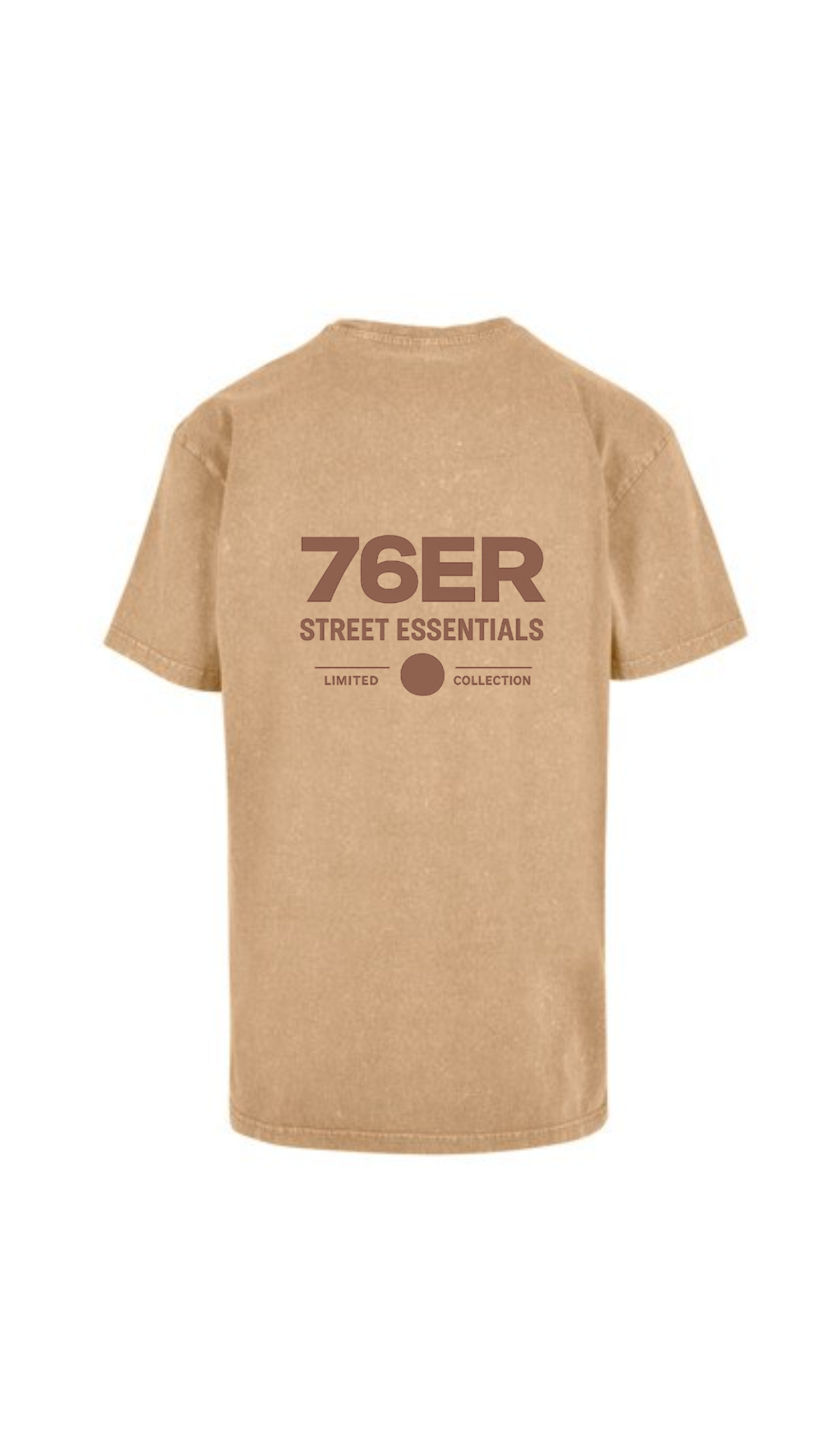 Acid Washed Oversize T-Shirt Union Beige