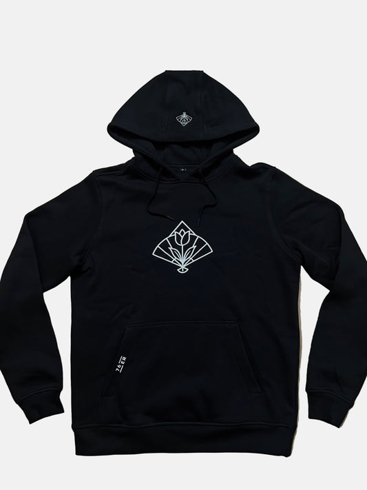 Hoodie Schwarz Logo