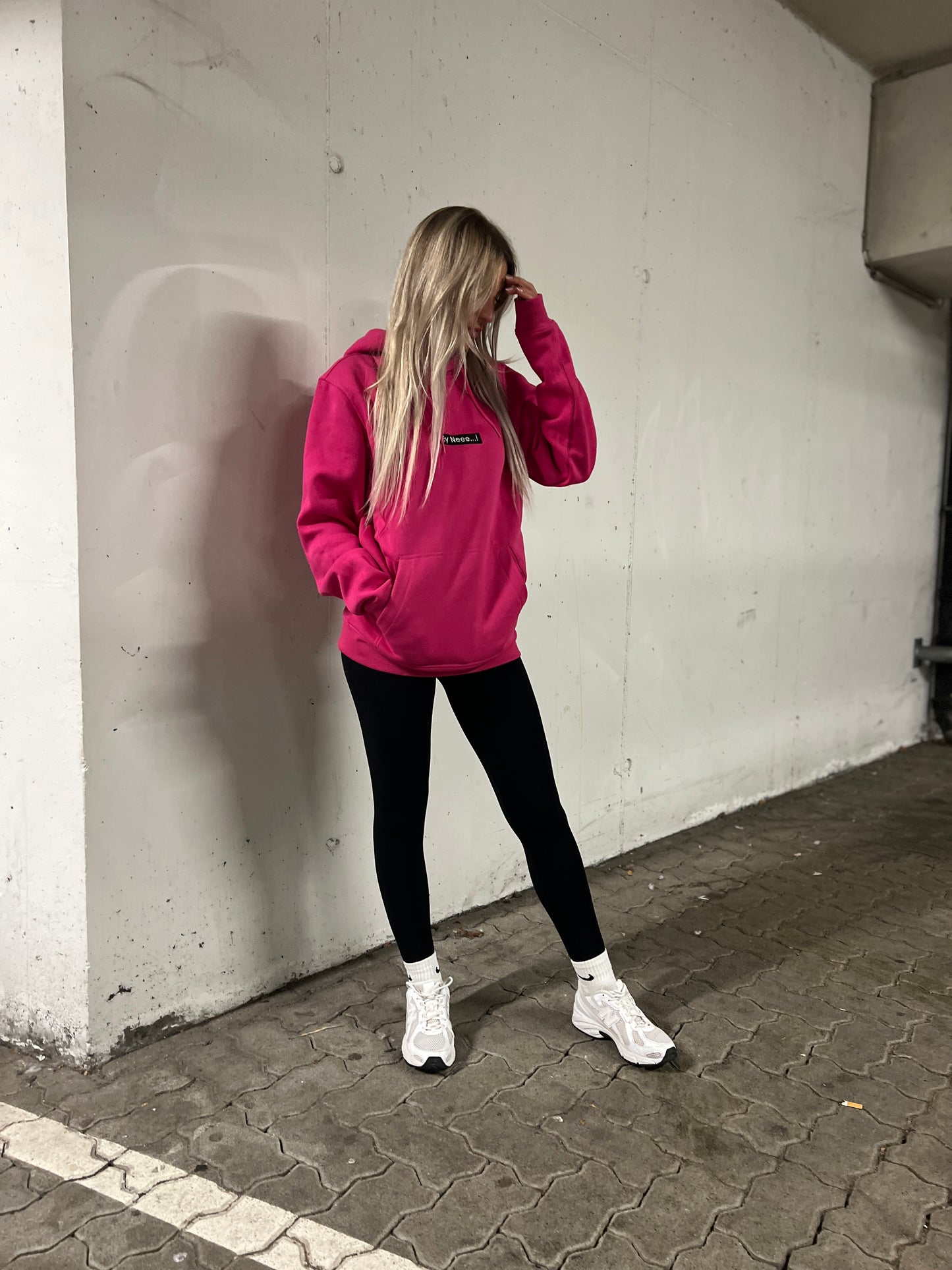 Hoodie „Ey neee…!“ Hibiskus