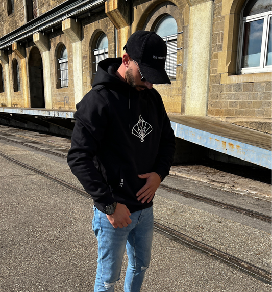 Hoodie Schwarz Logo