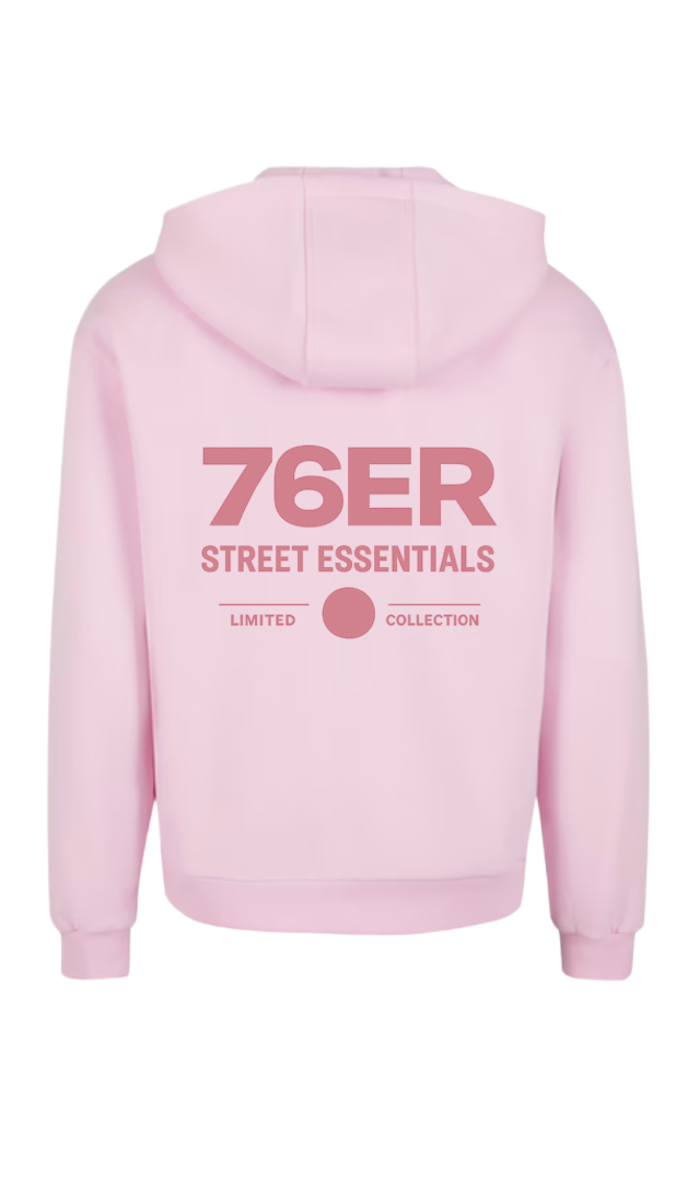 Oversize Hoodie 76ER Street Soft Pink