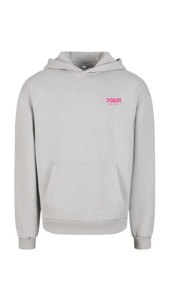 Oversize Hoodie 76ER Street Grau/Pink