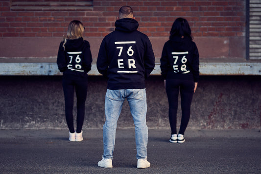 76ER HOODIE SCHWARZ