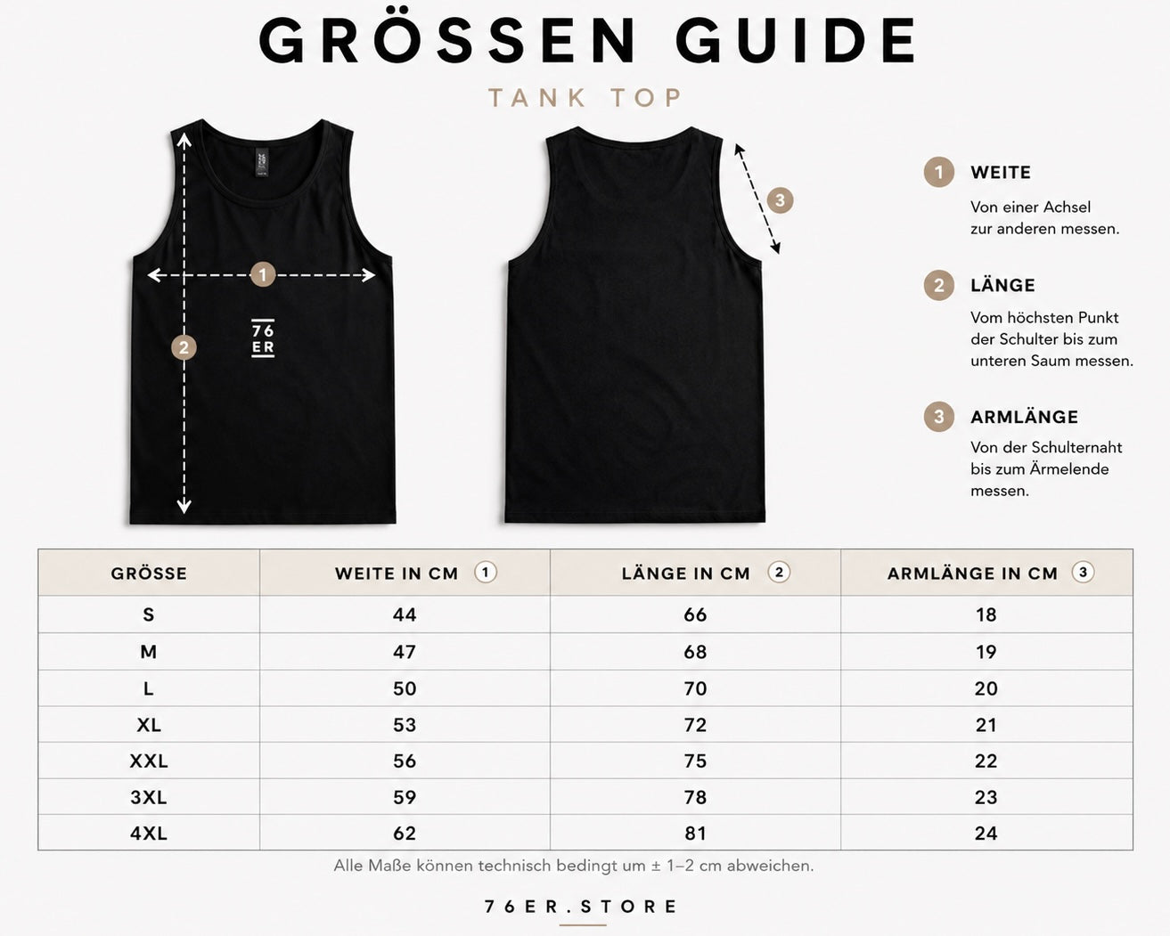 76ER TANK TOP SCHWARZ