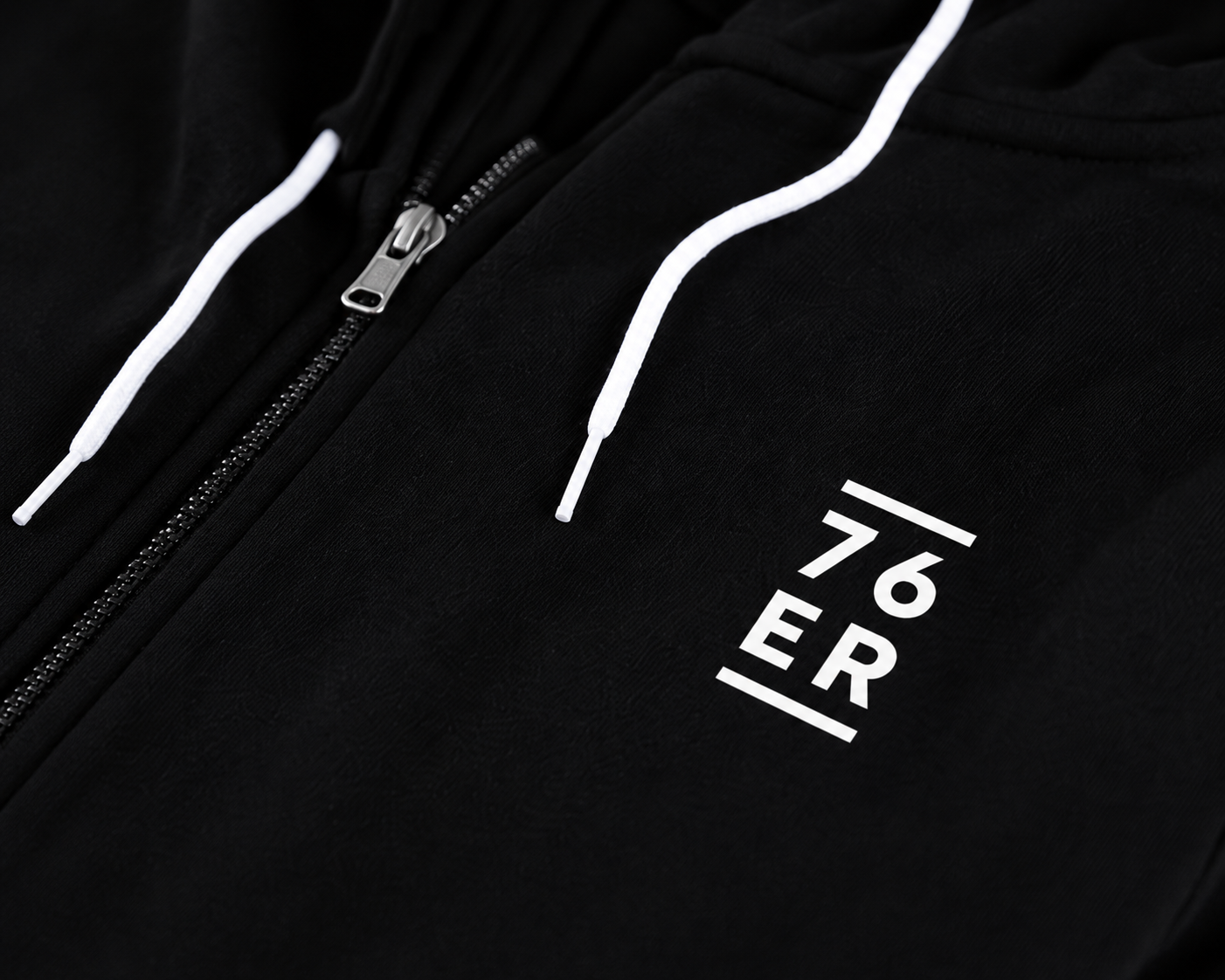 76ER ZIP HOODIE 2in1 SCHWARZ