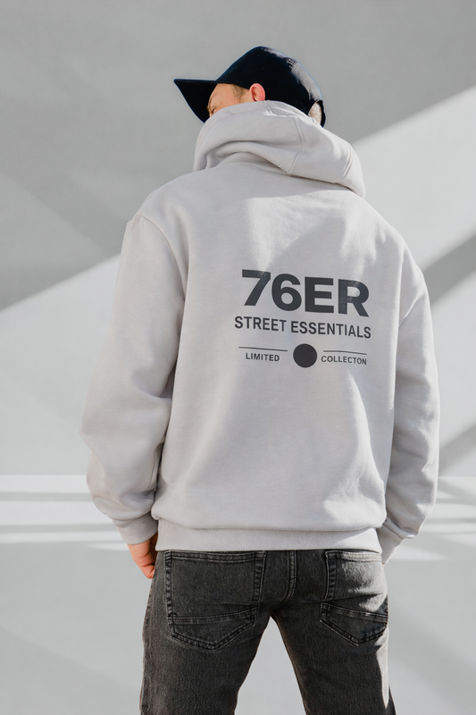 Oversize Hoodie 76ER Street Grau/Grau