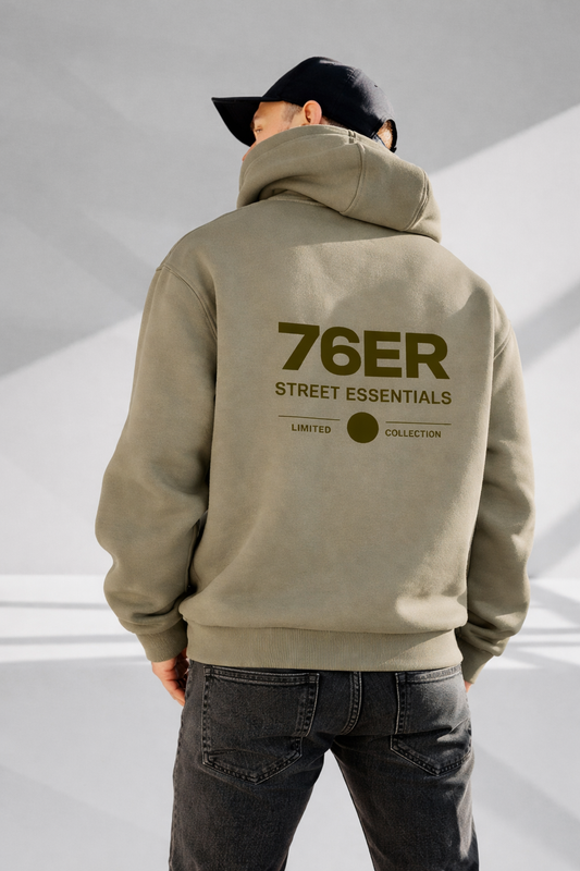 Oversize Hoodie 76ER Pale Oliv