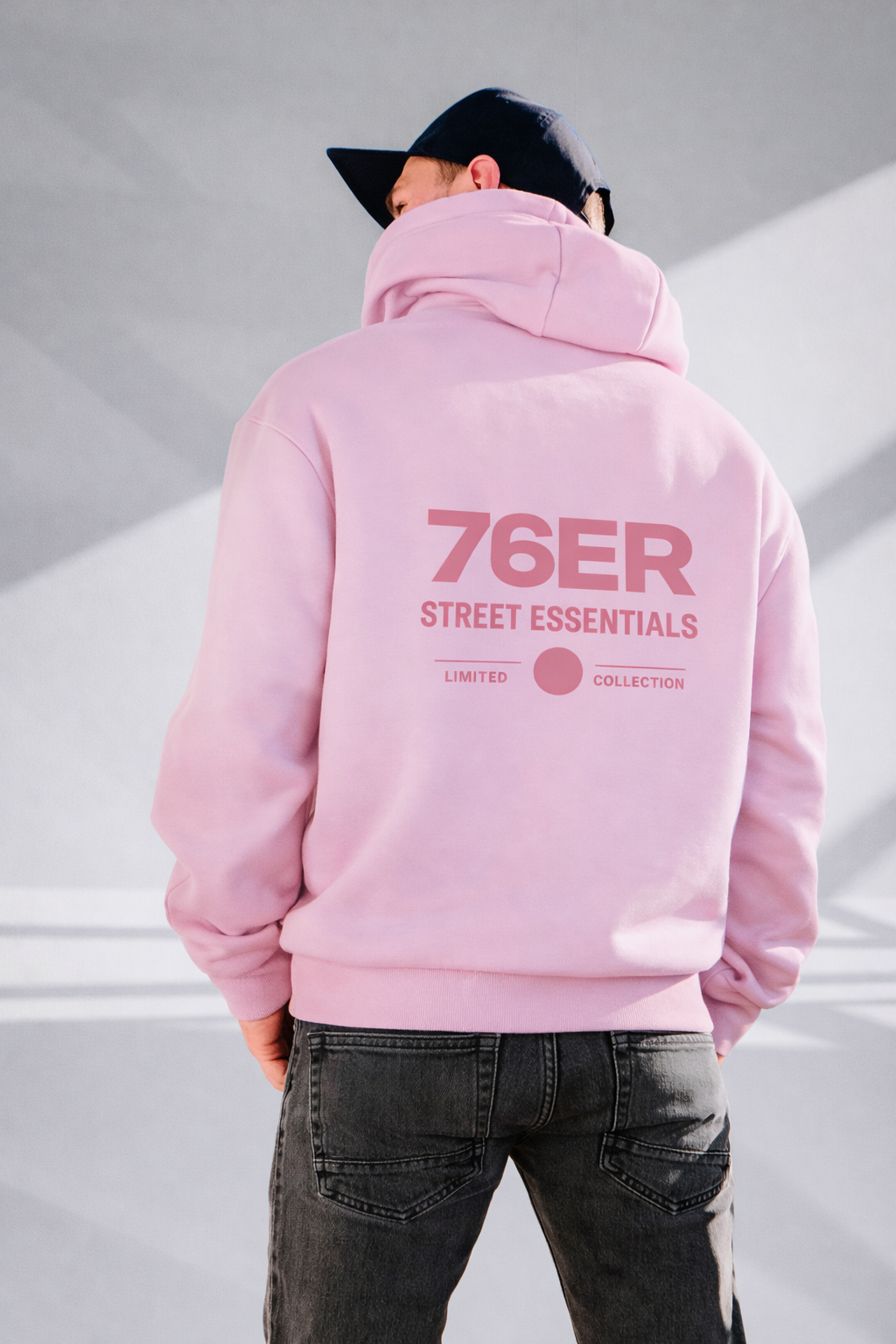 Oversize Hoodie 76ER Street Soft Pink